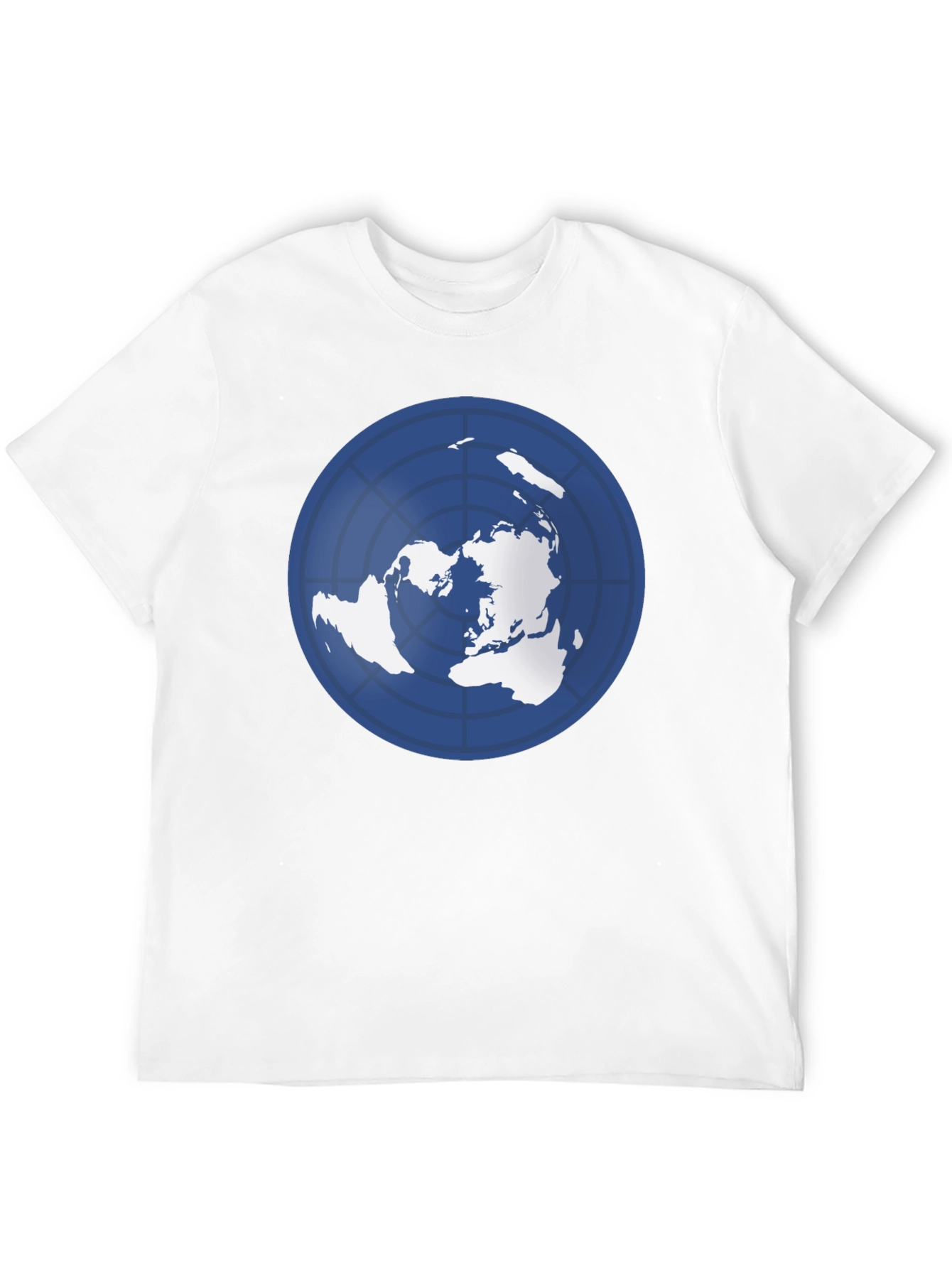 Flat Earth Map T-Shirt - Unique Design
