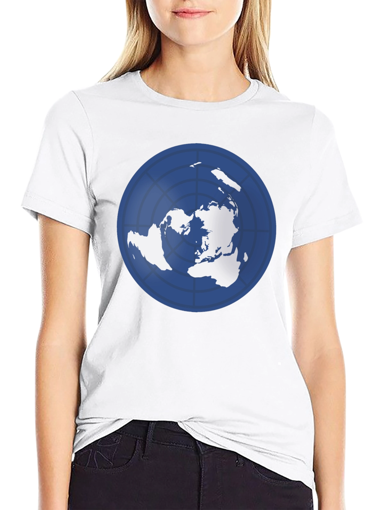 Flat Earth Map T-Shirt - Unique Design