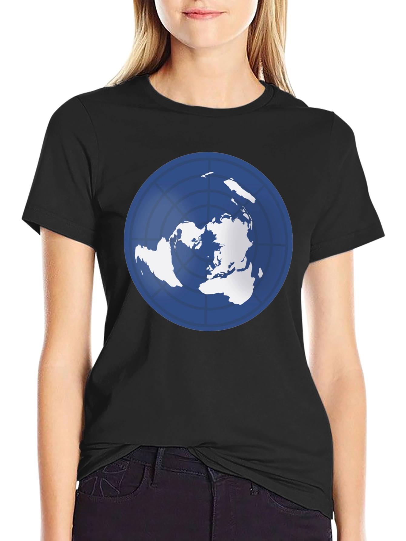 Flat Earth Map T-Shirt - Unique Design