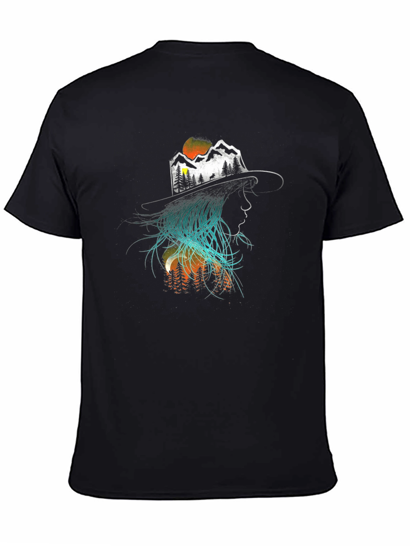 Nature Woman Graphic Tee - Black T-Shirt