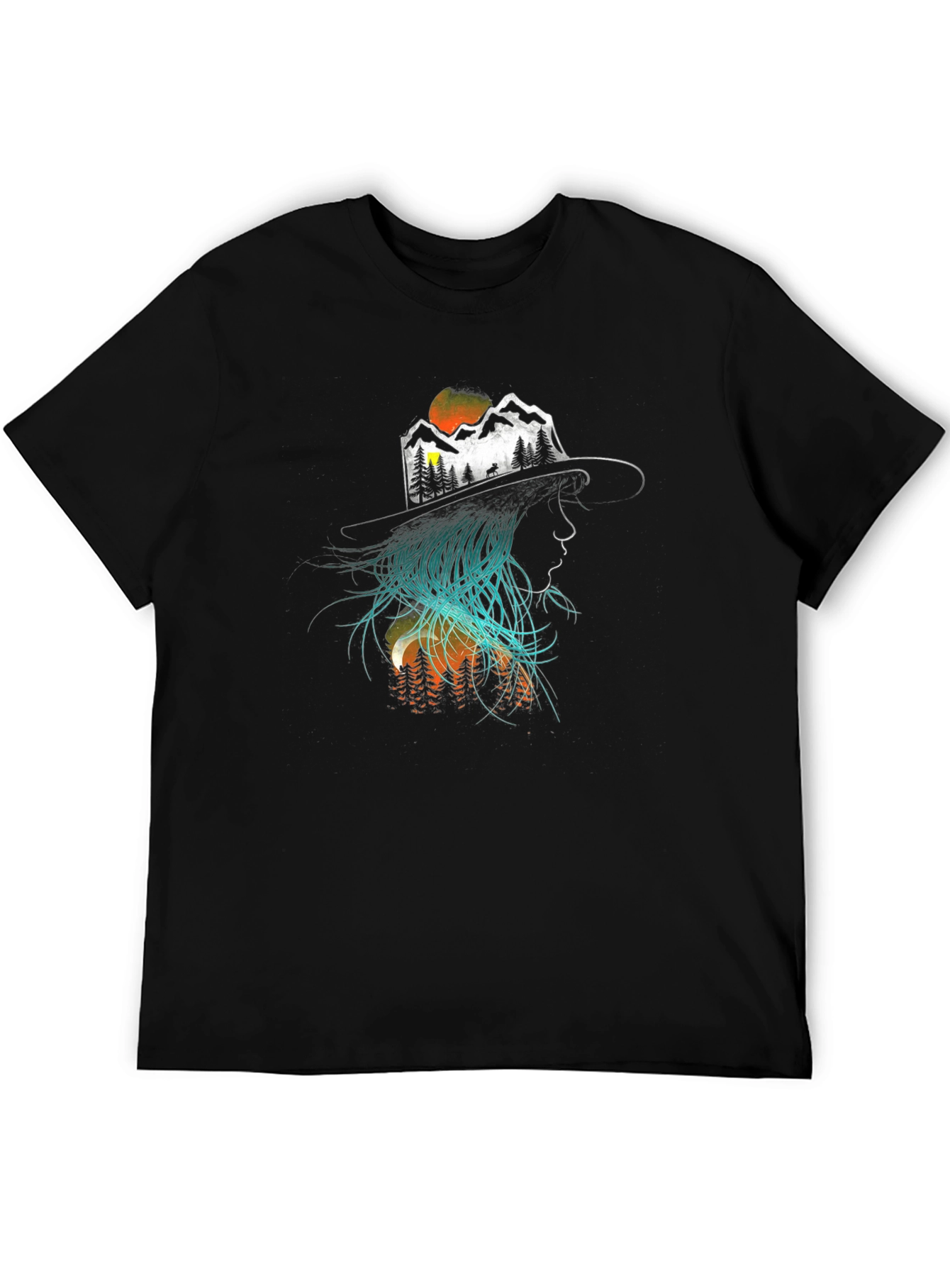Nature Woman Graphic Tee - Black T-Shirt