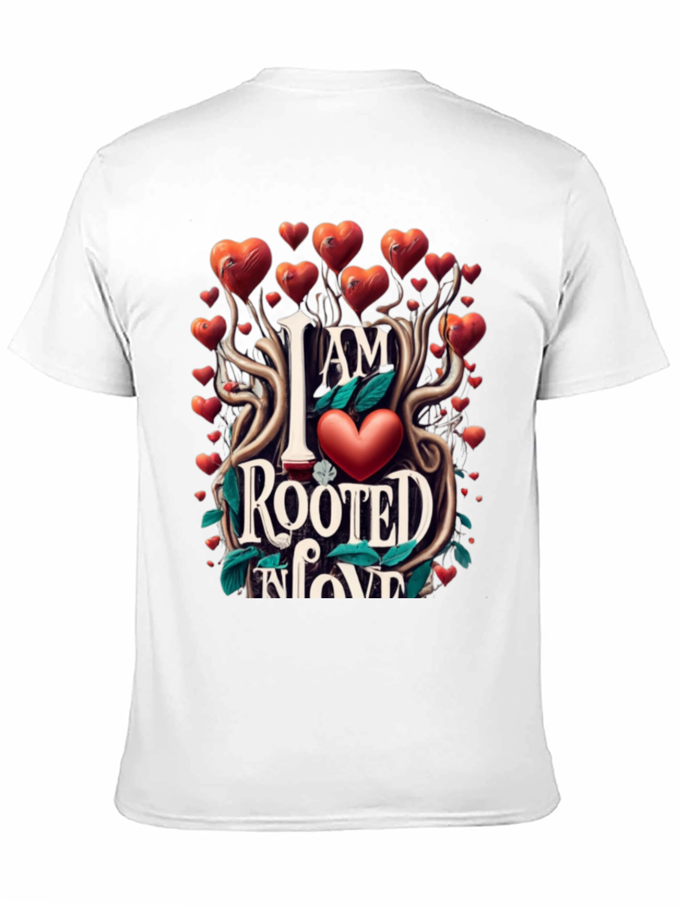 Rooted in Love Graphic T-Shirt - Heart Design