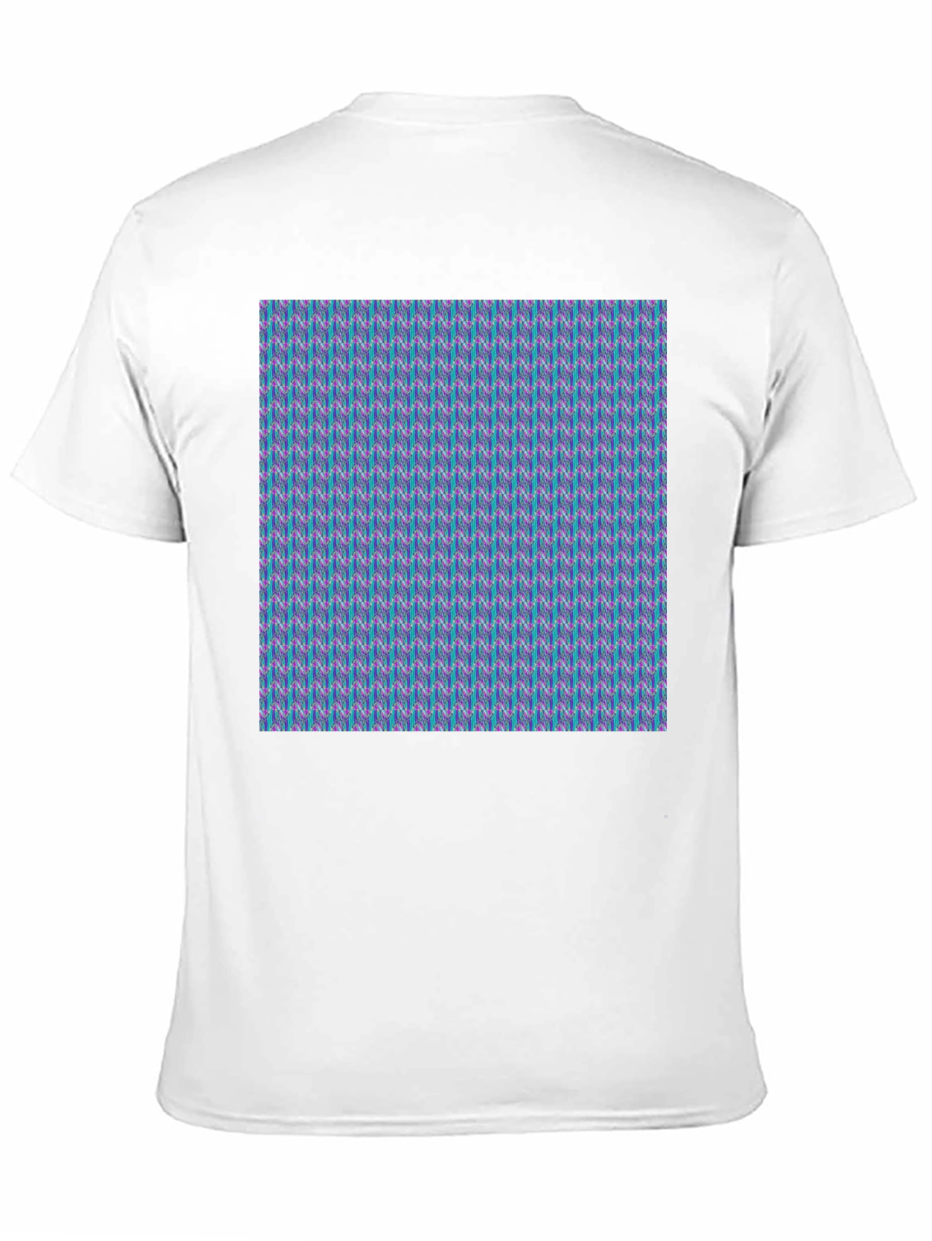 Patterned Crew Neck T-Shirt - Modern Style