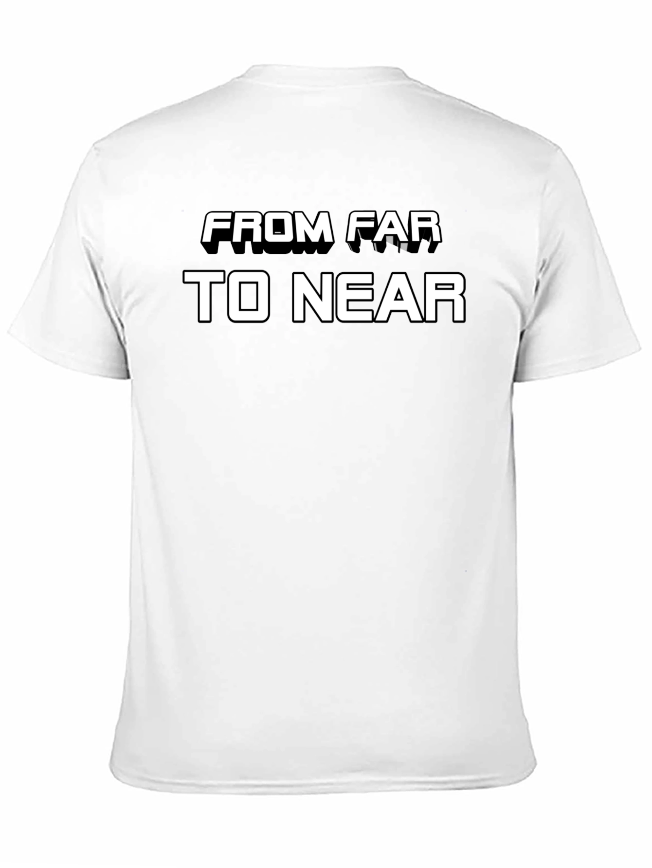 From Far to Near Black Graphic T-Shirt