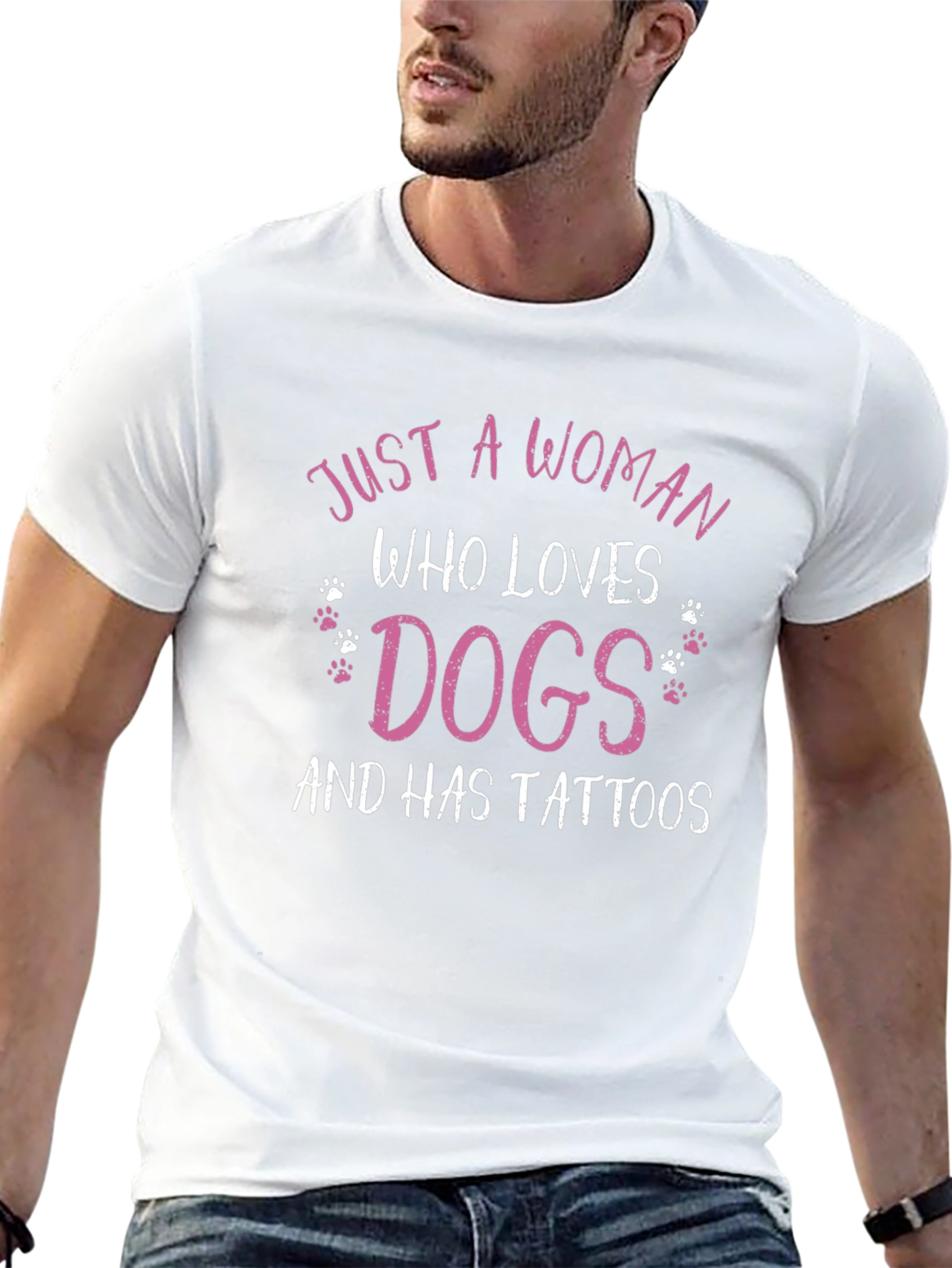 Dog Lover Tattoo T-Shirt - Womens Graphic Tee