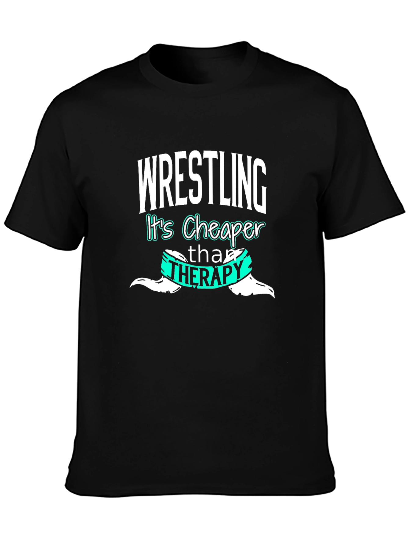 Wrestling Cheaper Than Therapy Graphic Tee