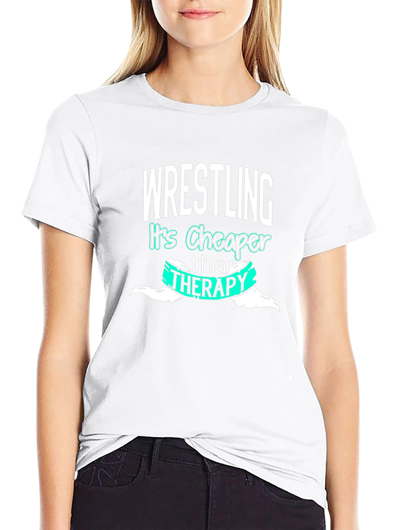 Wrestling Cheaper Than Therapy Graphic Tee