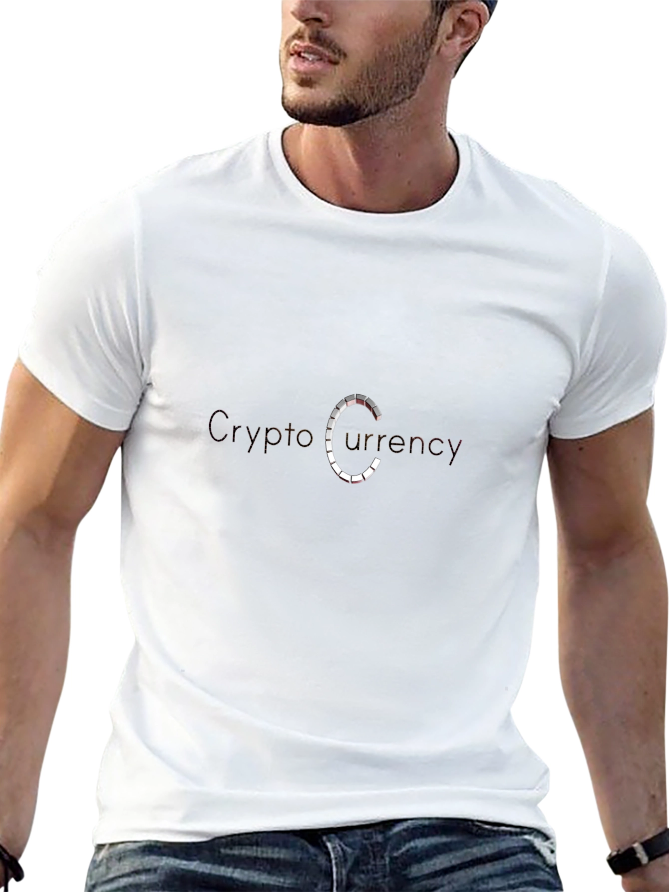 Crypto Currency Design T-Shirt - Black Comfortable Fit