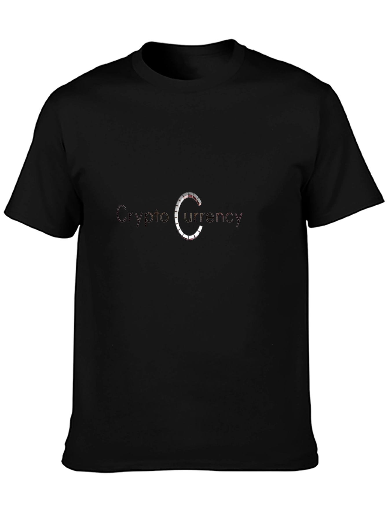 Crypto Currency Design T-Shirt - Black Comfortable Fit