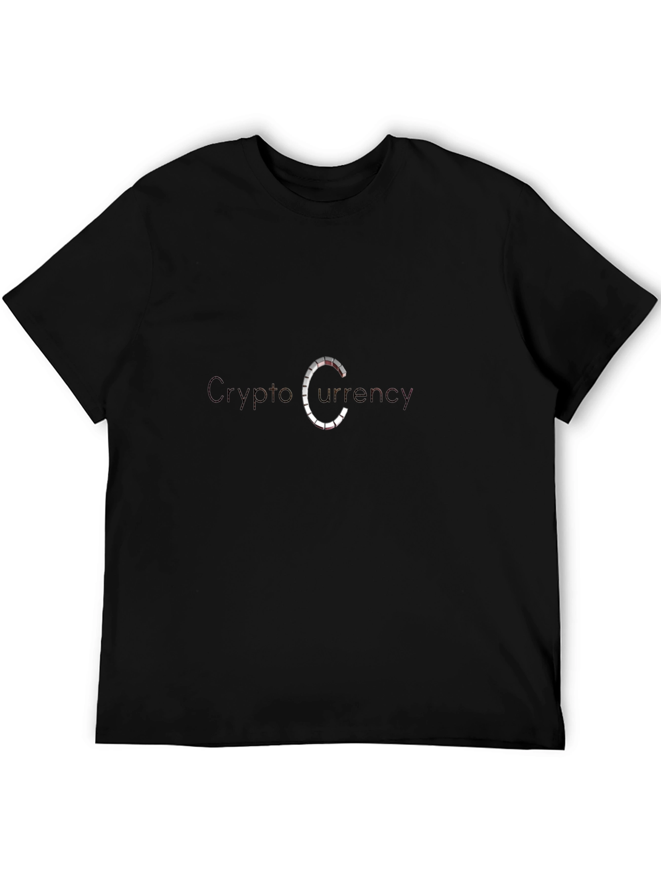 Crypto Currency Design T-Shirt - Black Comfortable Fit