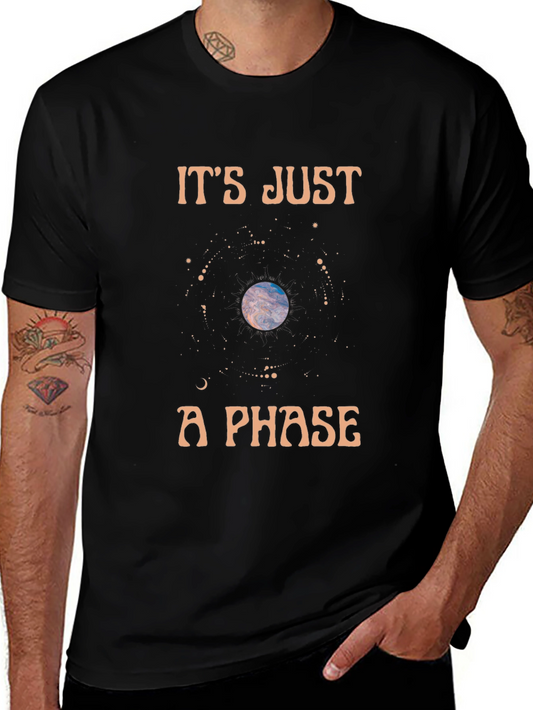 Its Just a Phase Graphic Tee - Black
