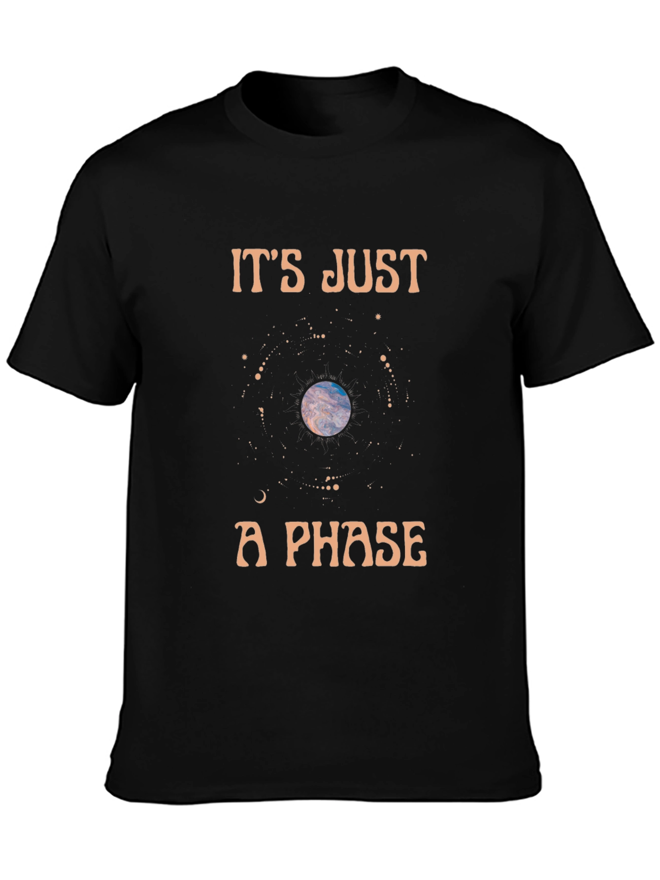 Its Just a Phase Graphic Tee - Black