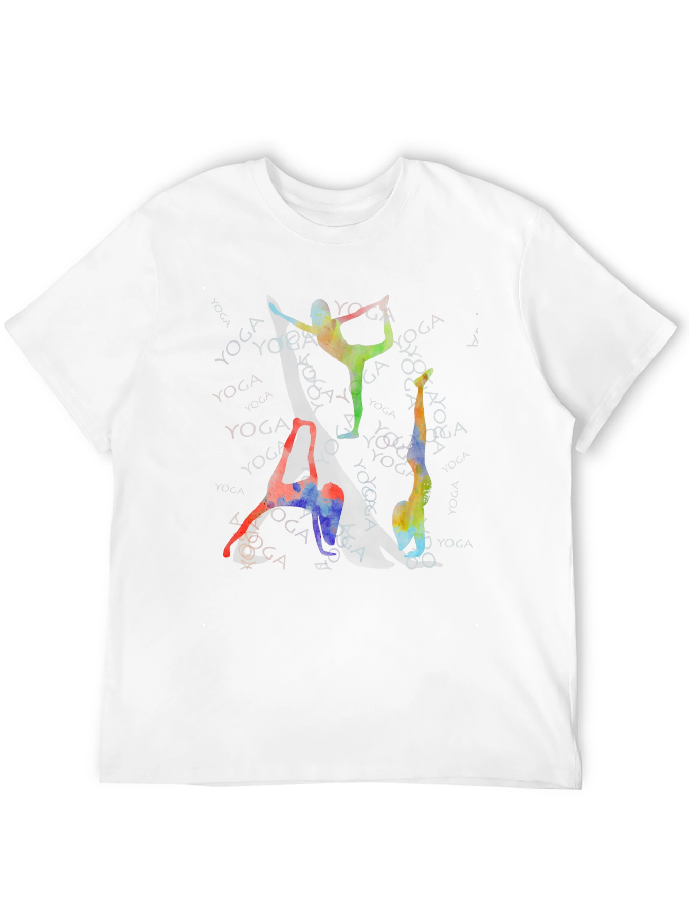 Yoga Poses Graphic Print T-Shirt