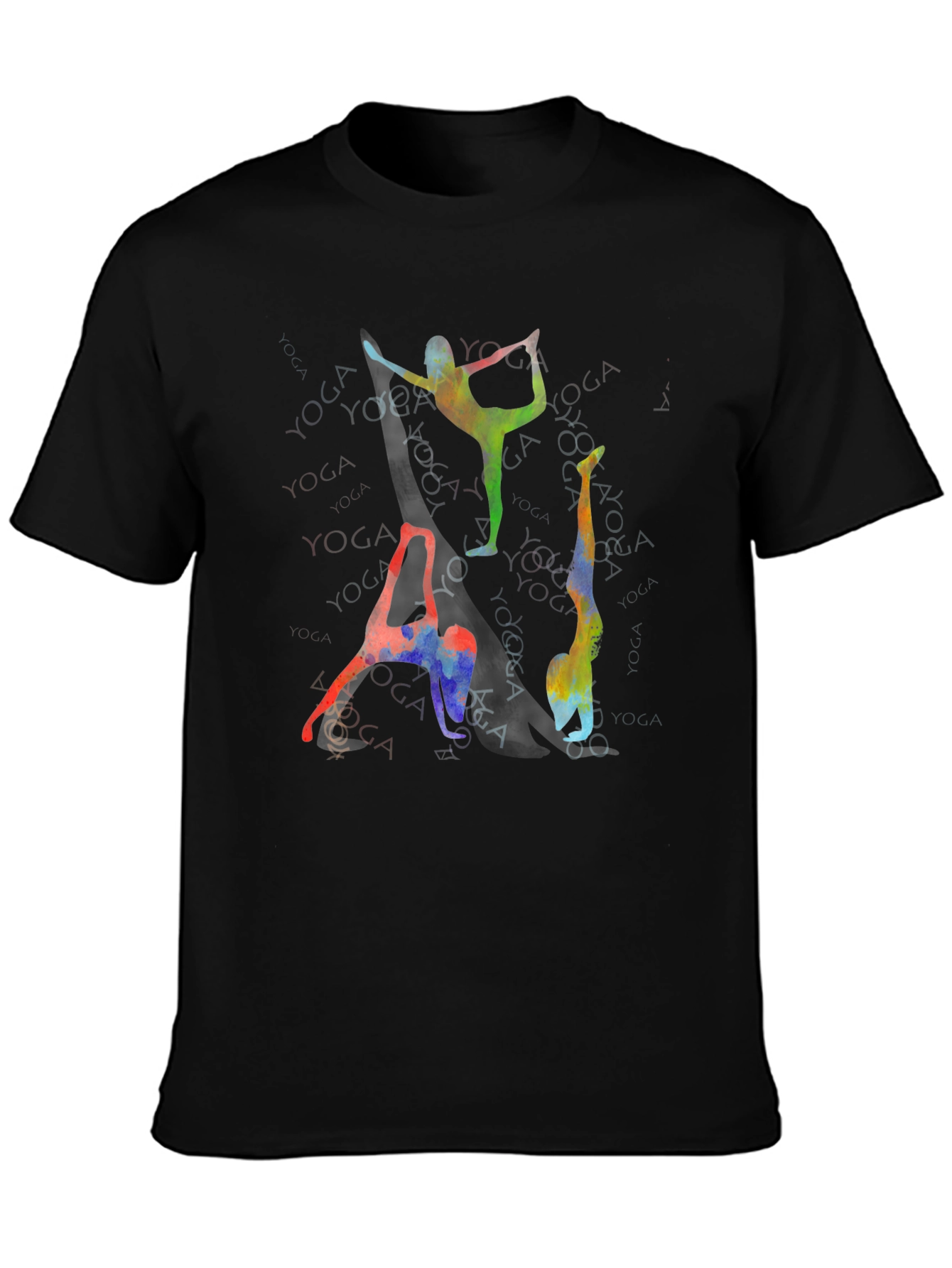 Yoga Poses Graphic Print T-Shirt