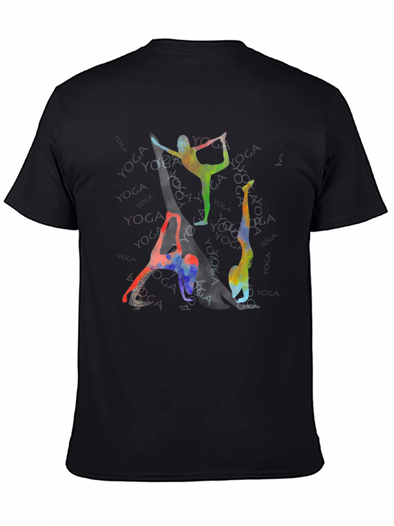 Yoga Poses Graphic Print T-Shirt