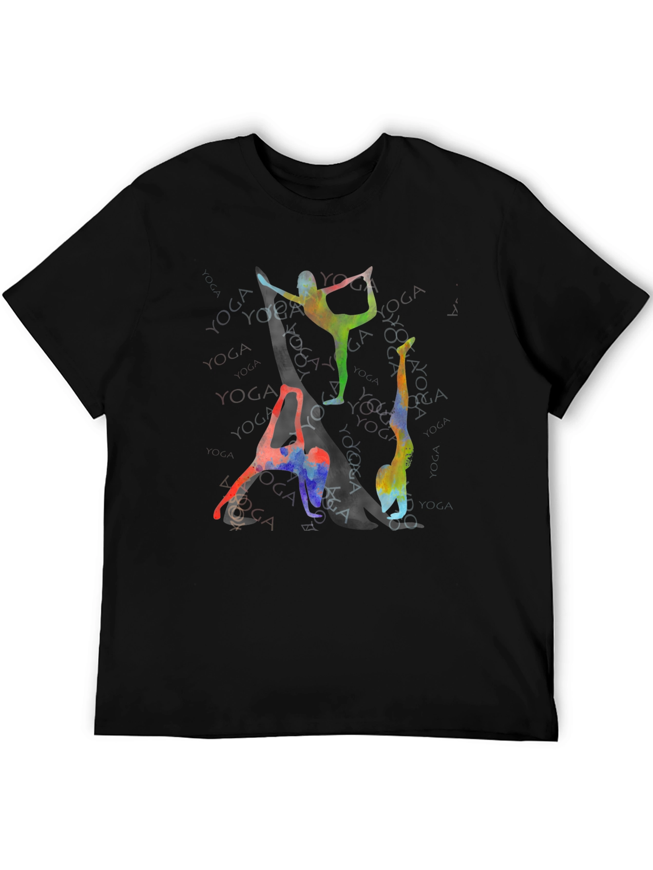 Yoga Poses Graphic Print T-Shirt