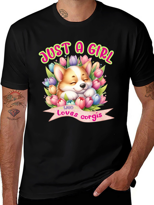 Just A Girl Who Loves Corgis T-Shirt