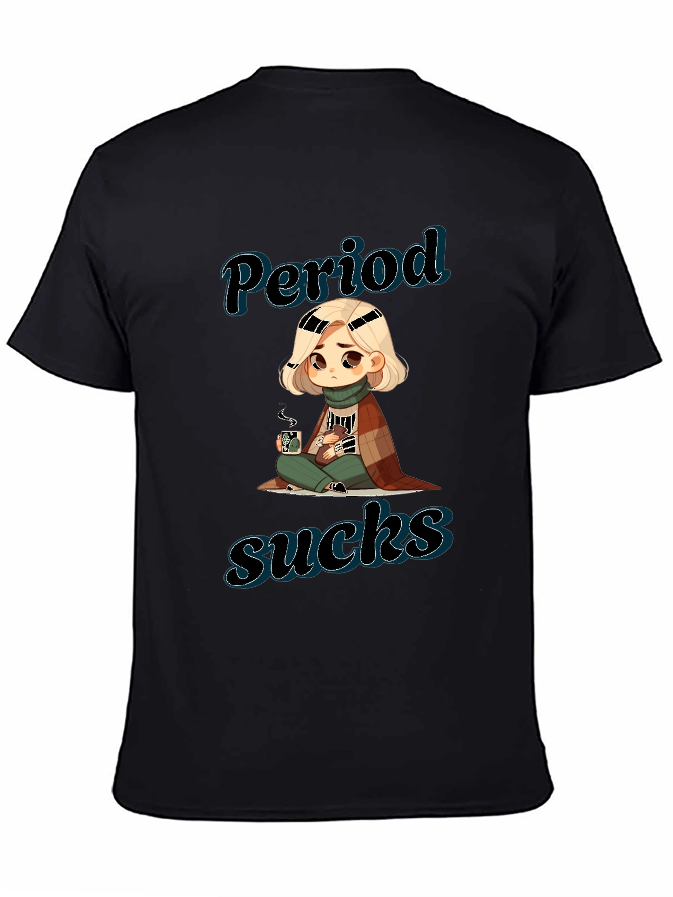 Period Sucks Graphic Tee - Unisex Black T-Shirt