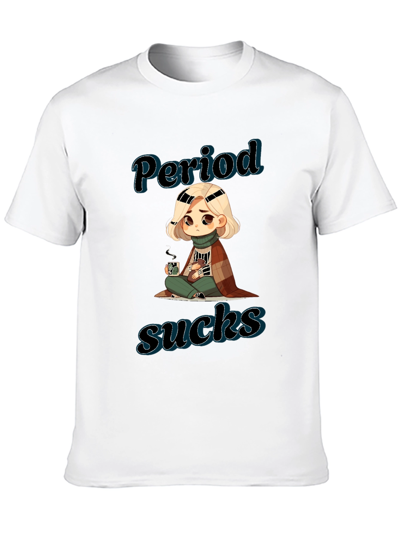 Period Sucks Graphic Tee - Unisex Black T-Shirt