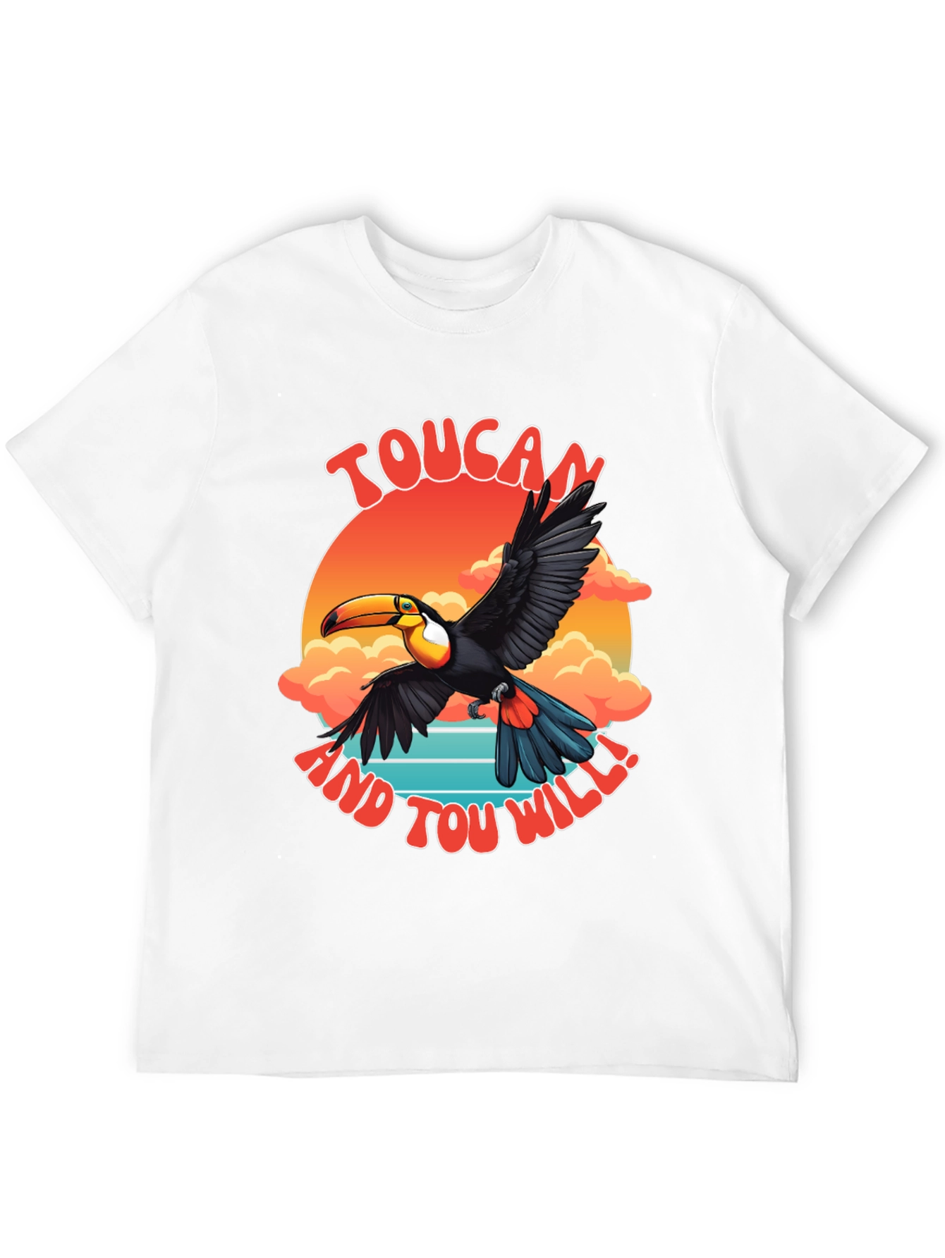 Toucan Graphic T-Shirt - Tropical Bird Design