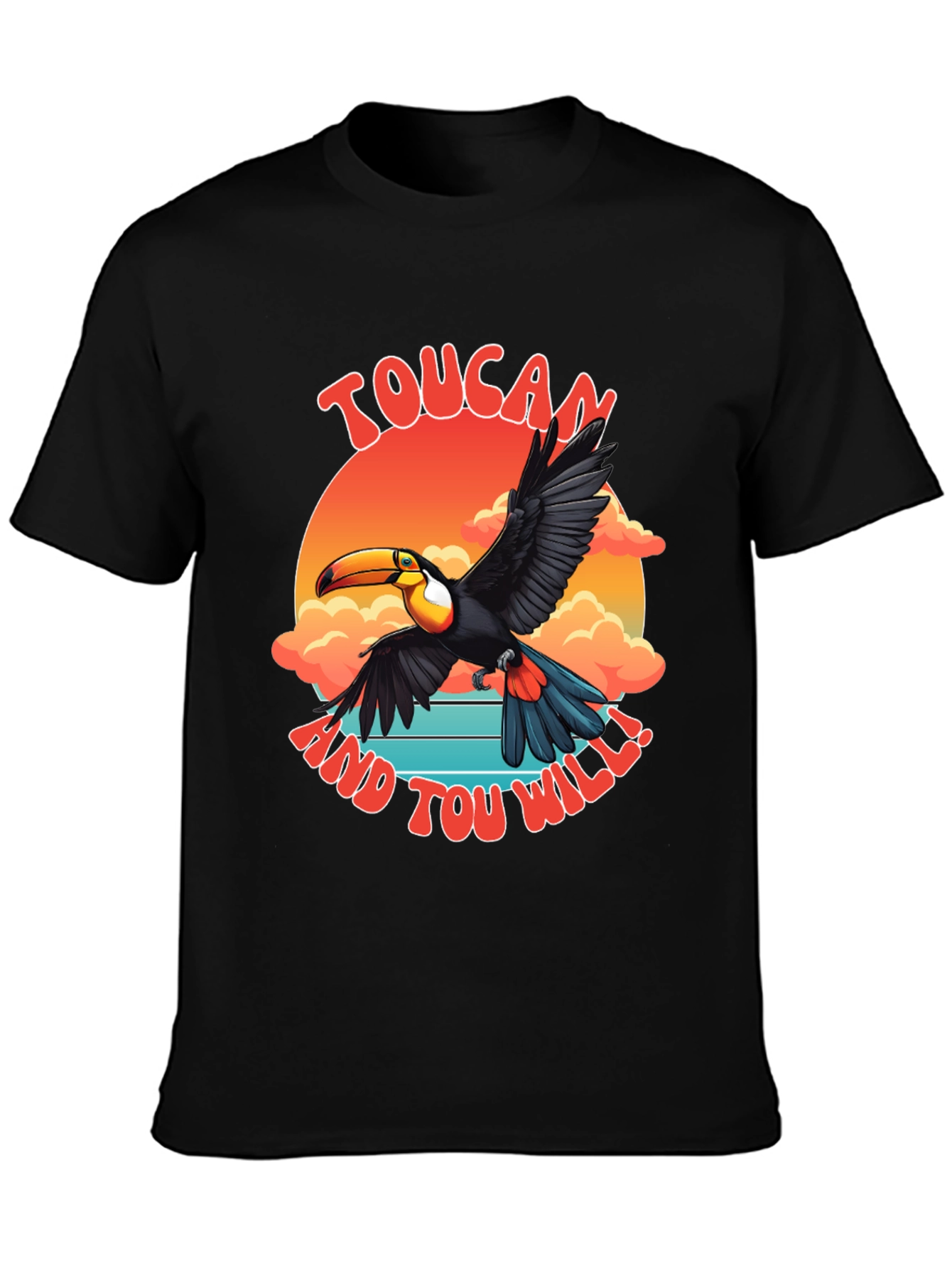 Toucan Graphic T-Shirt - Tropical Bird Design