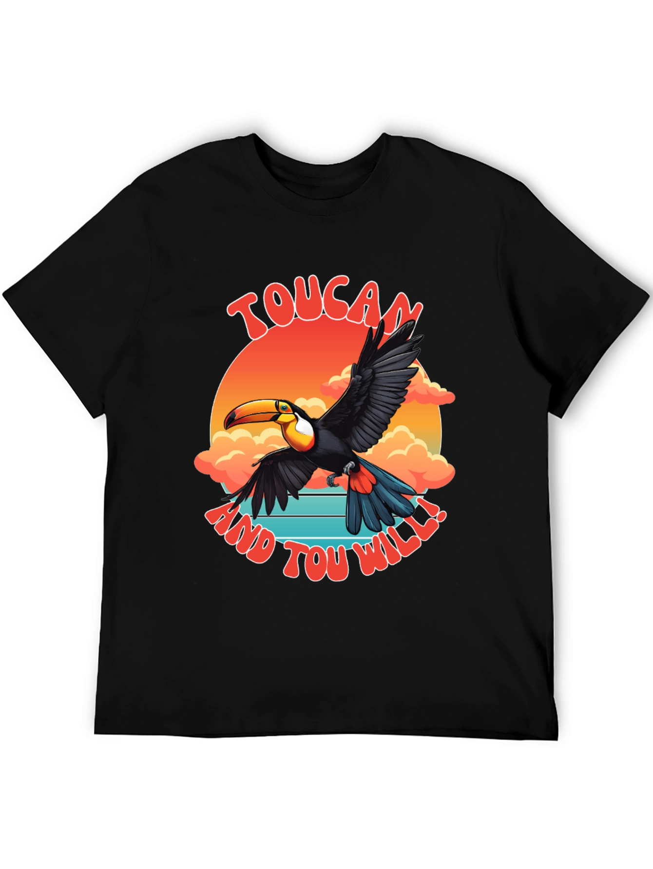 Toucan Graphic T-Shirt - Tropical Bird Design