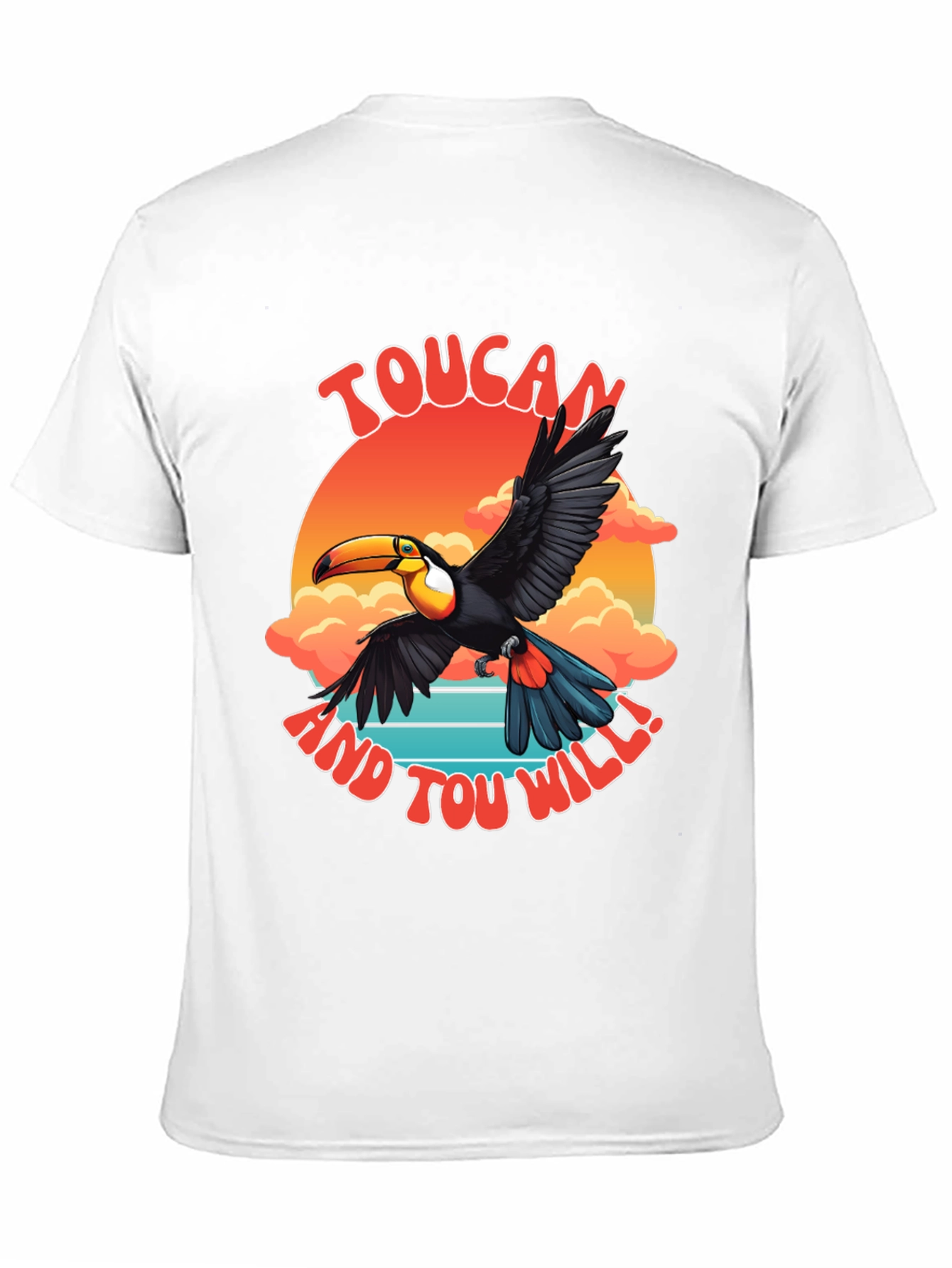 Toucan Graphic T-Shirt - Tropical Bird Design