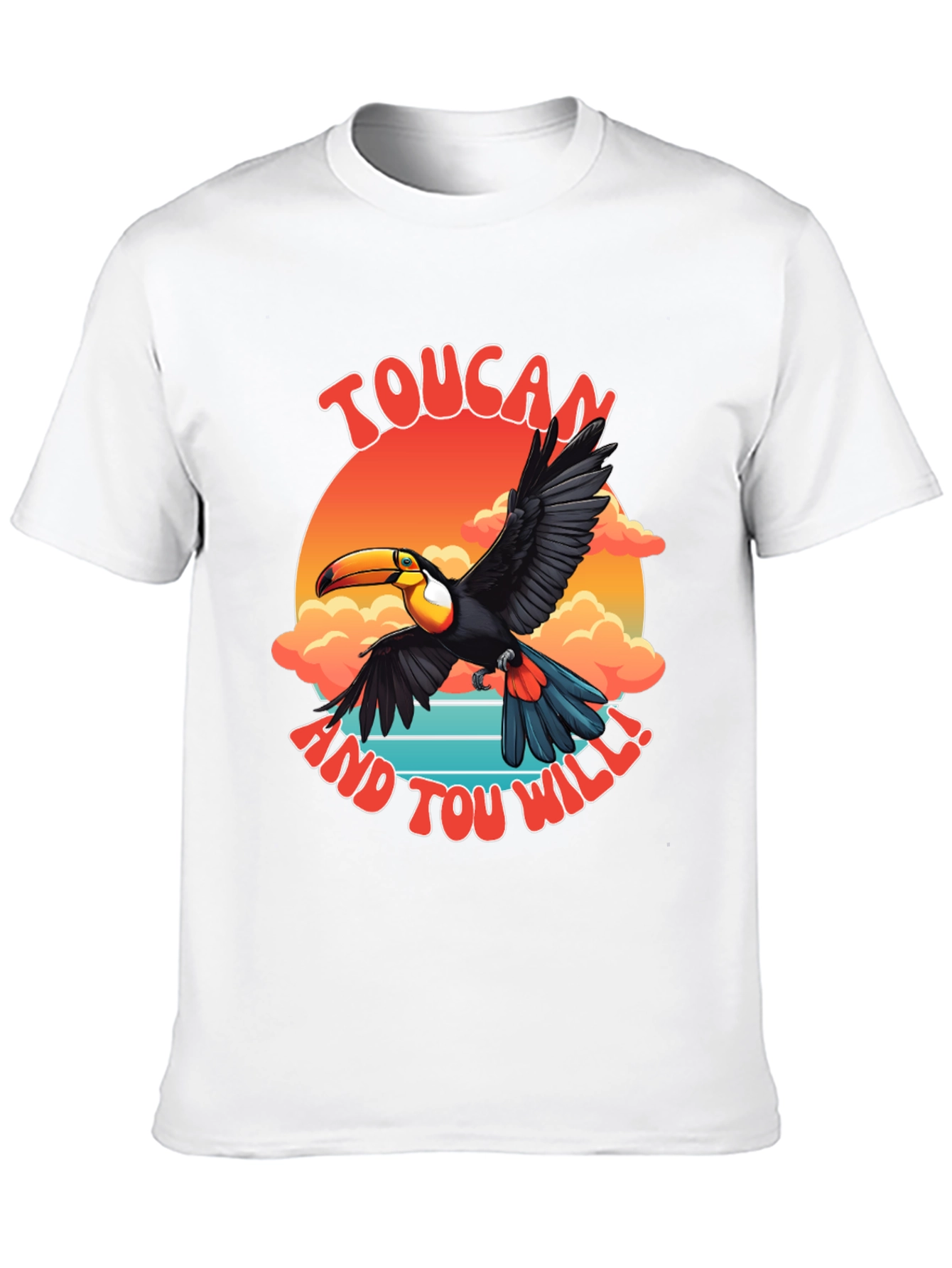 Toucan Graphic T-Shirt - Tropical Bird Design