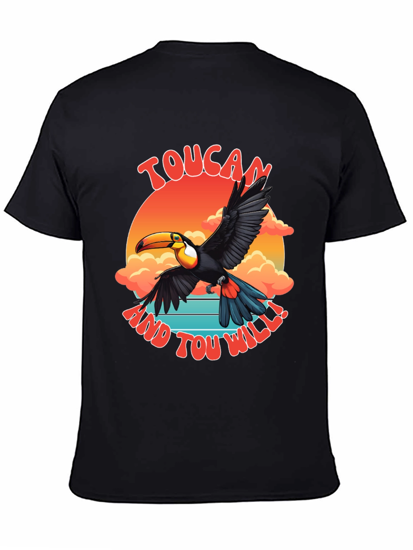 Toucan Graphic T-Shirt - Tropical Bird Design