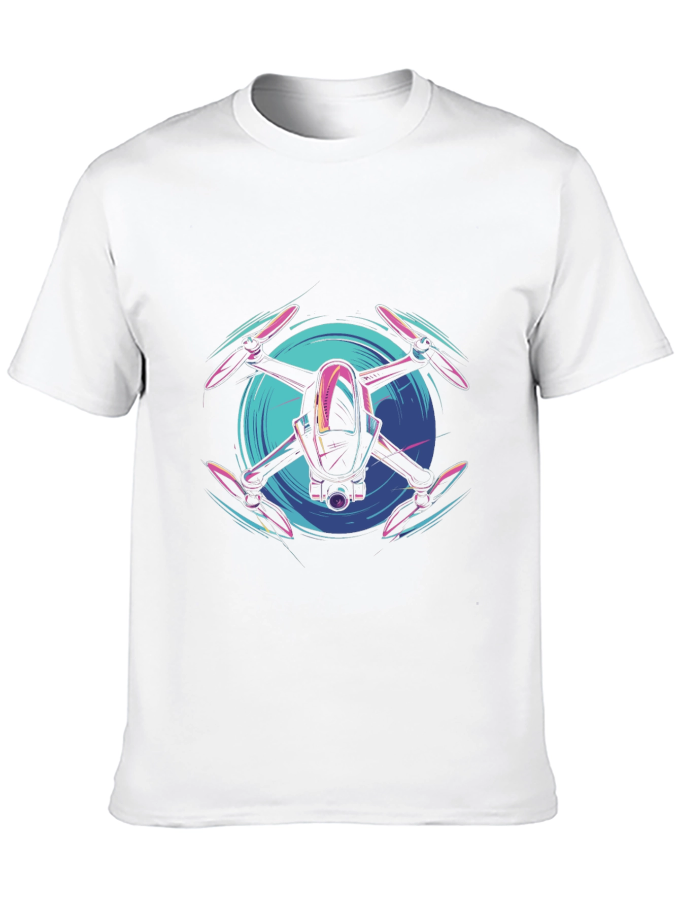 Drone Graphic Tee - Modern Tech Style