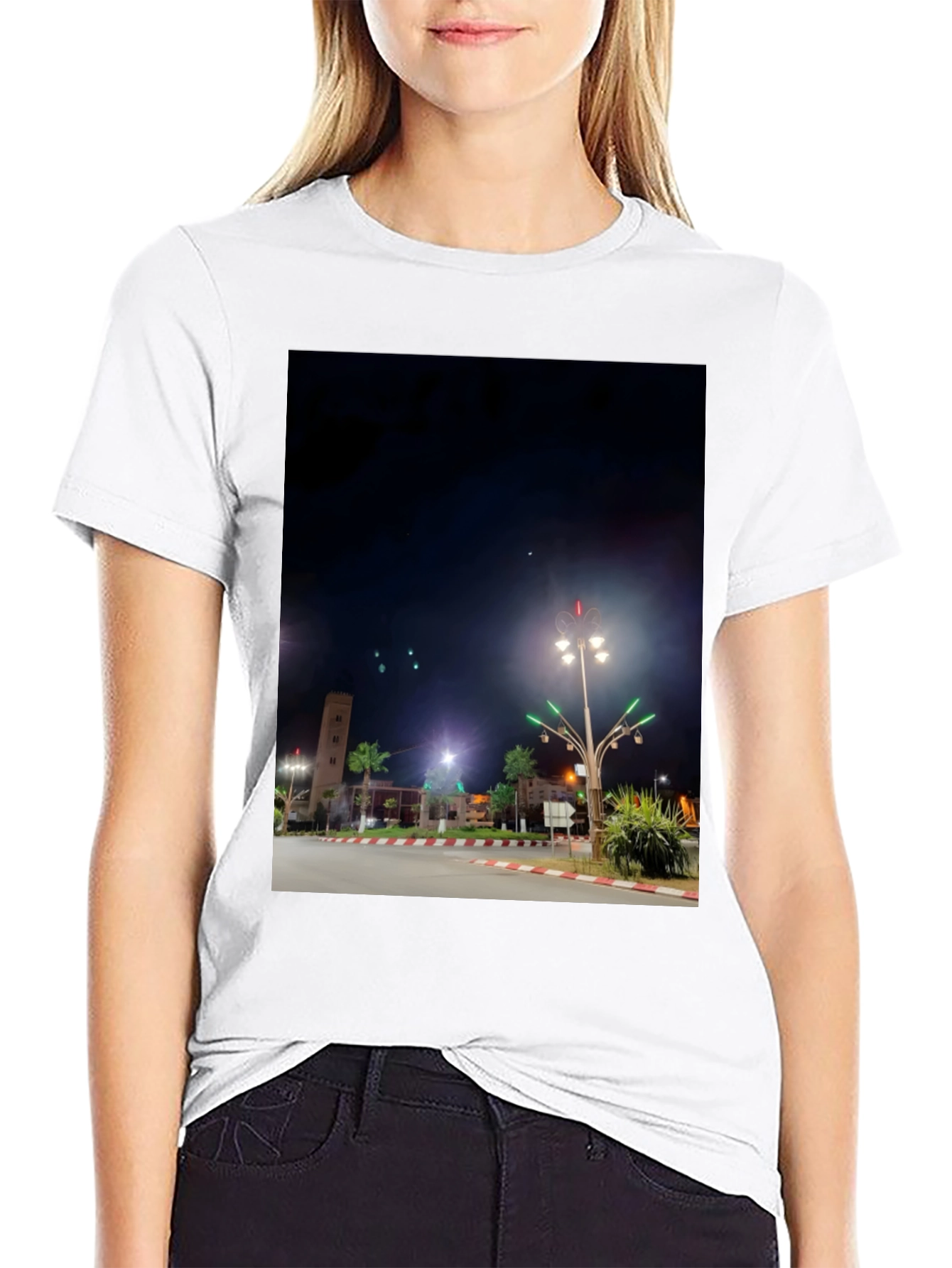 Nightscape Tee: City Lights Design