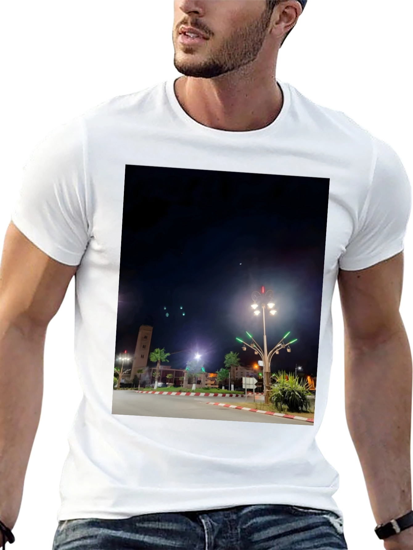 Nightscape Tee: City Lights Design