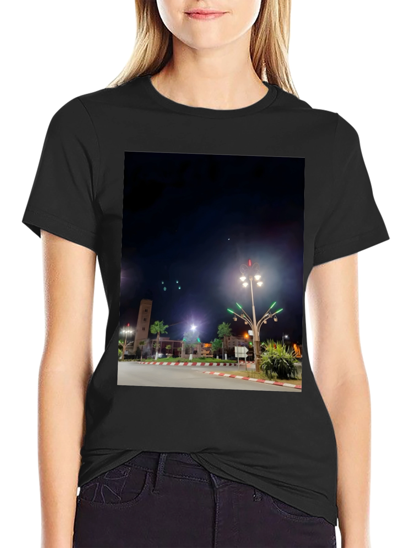 Nightscape Tee: City Lights Design