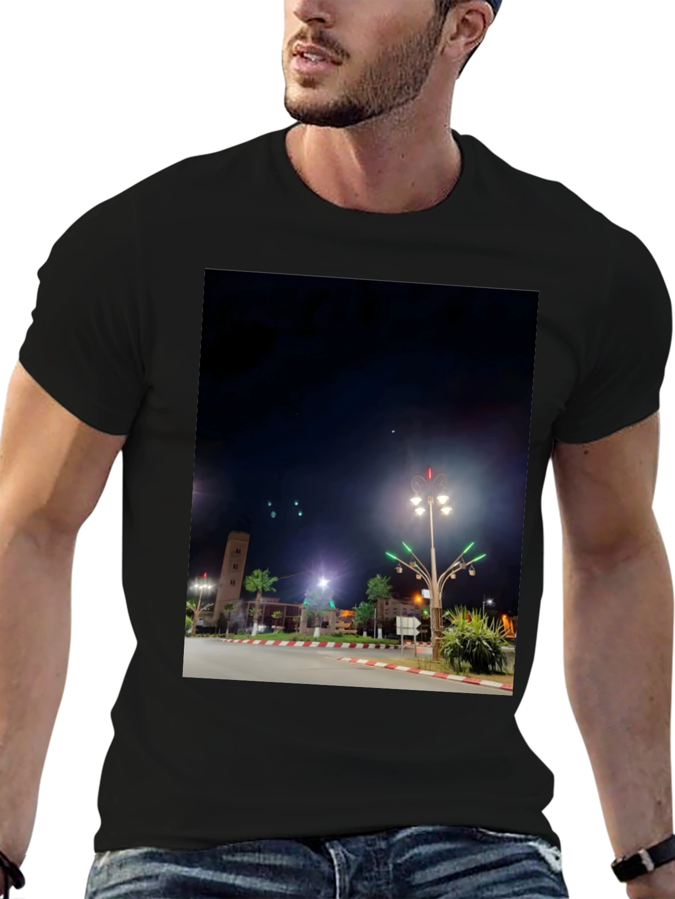 Nightscape Tee: City Lights Design