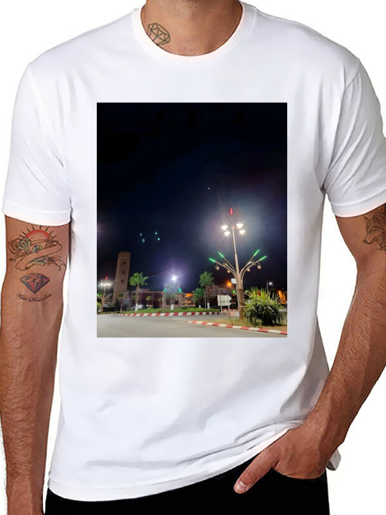 Nightscape Tee: City Lights Design