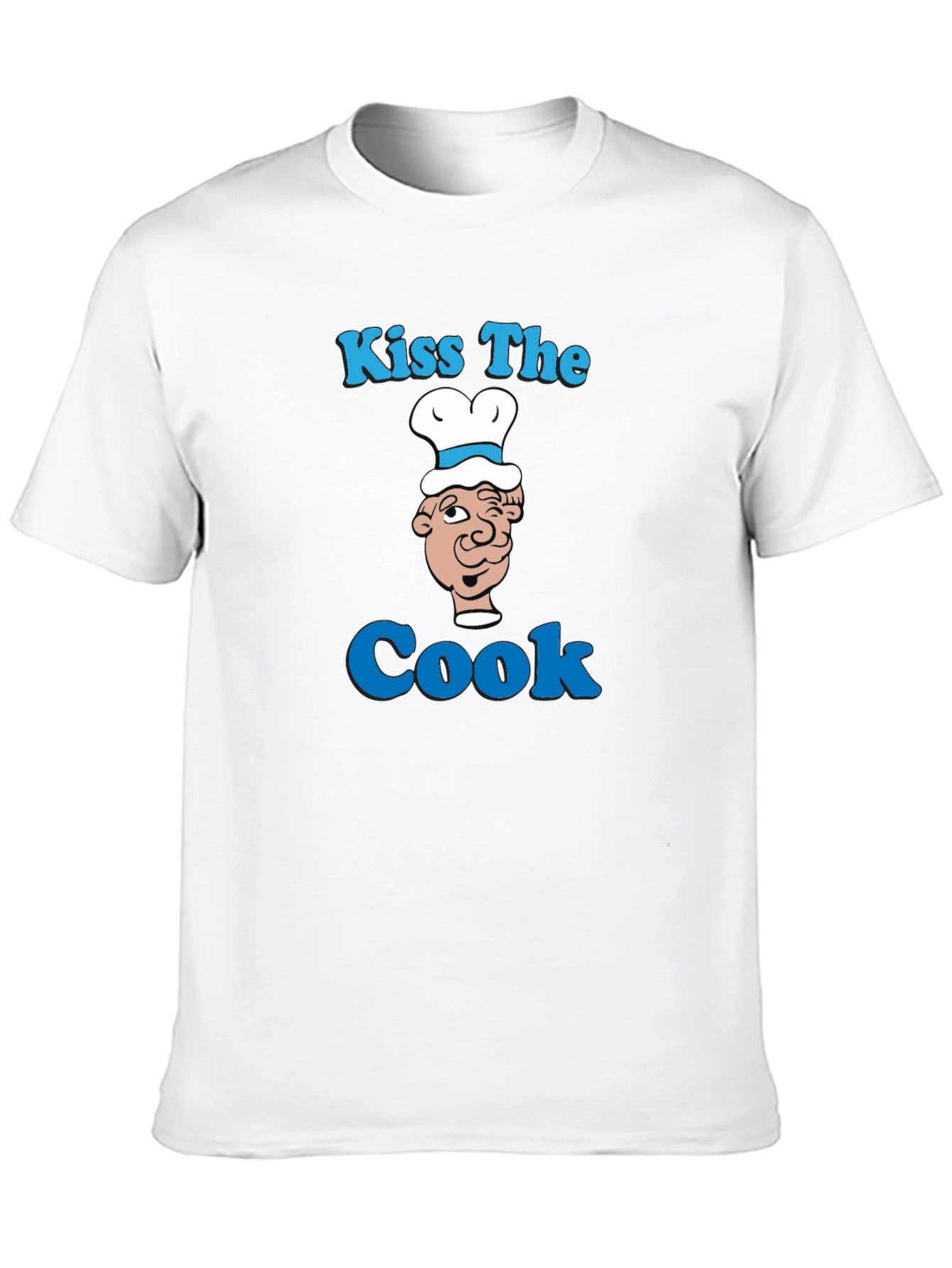 Kiss The Cook Graphic T-Shirt - Funny Chef Tee