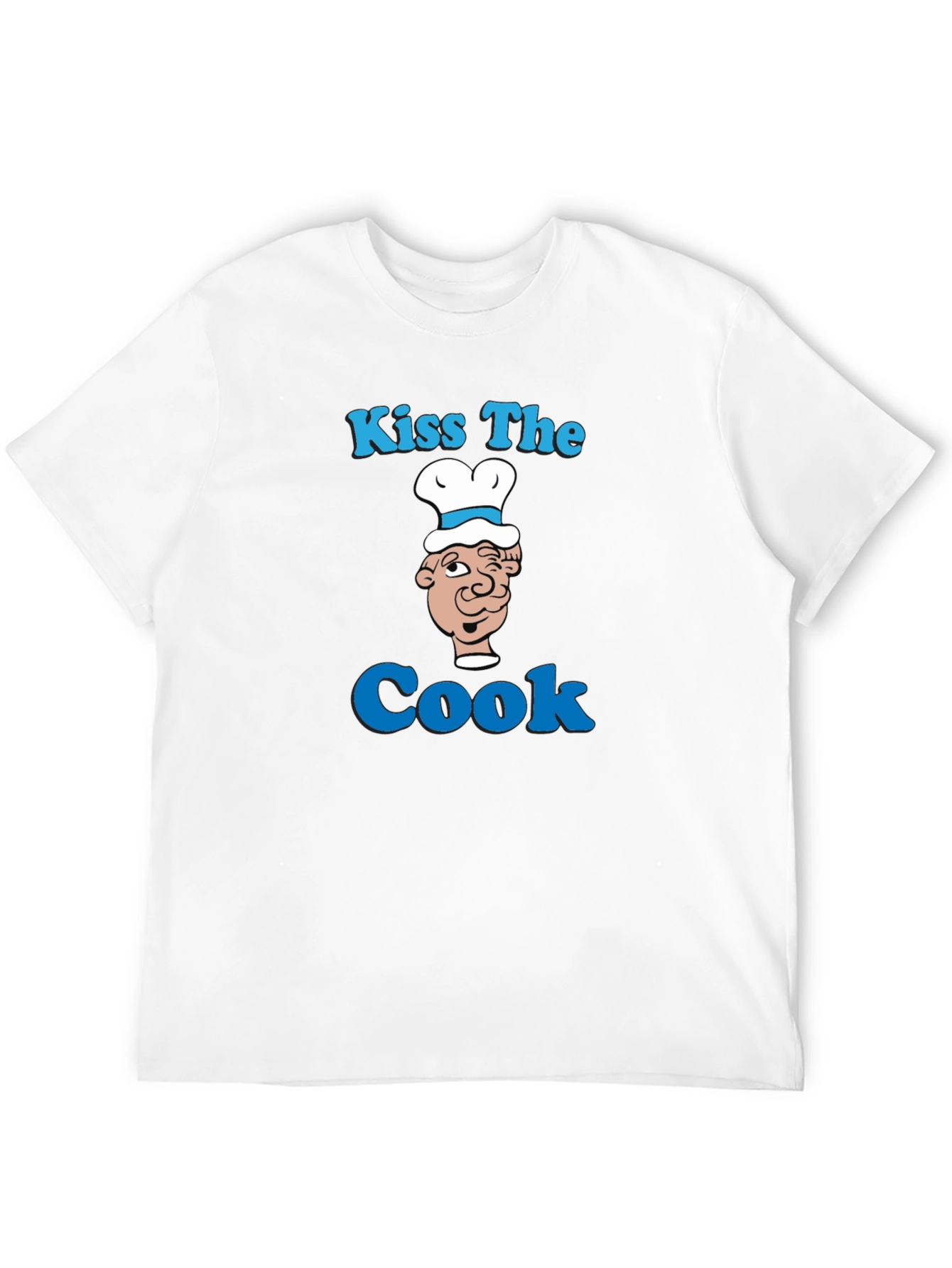 Kiss The Cook Graphic T-Shirt - Funny Chef Tee
