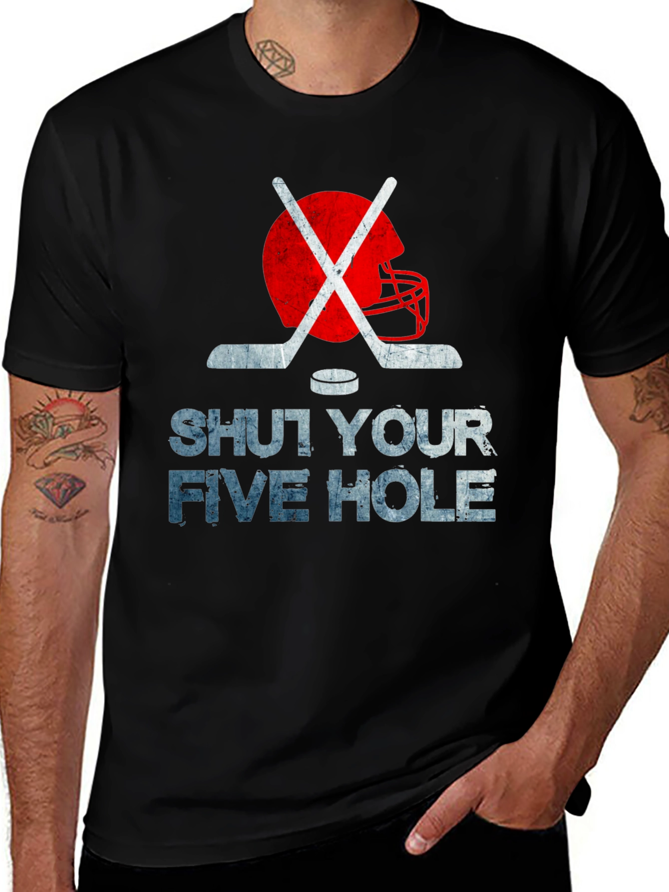Shut Your Five Hole Hockey T-Shirt