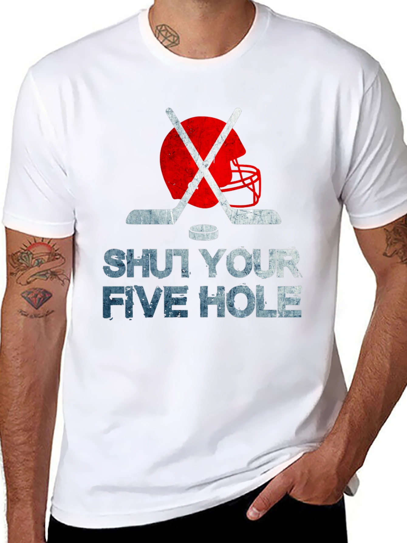 Shut Your Five Hole Hockey T-Shirt