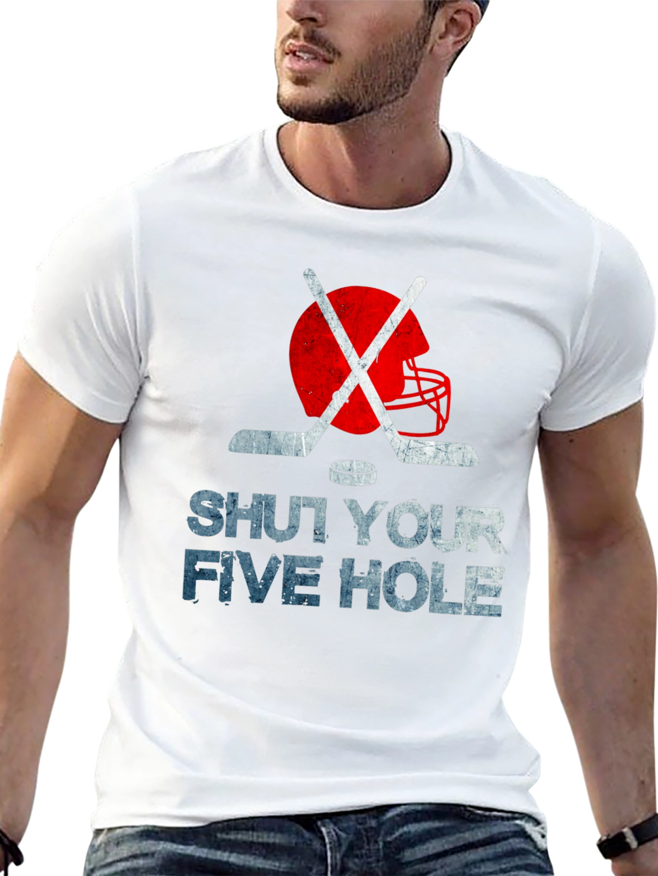 Shut Your Five Hole Hockey T-Shirt