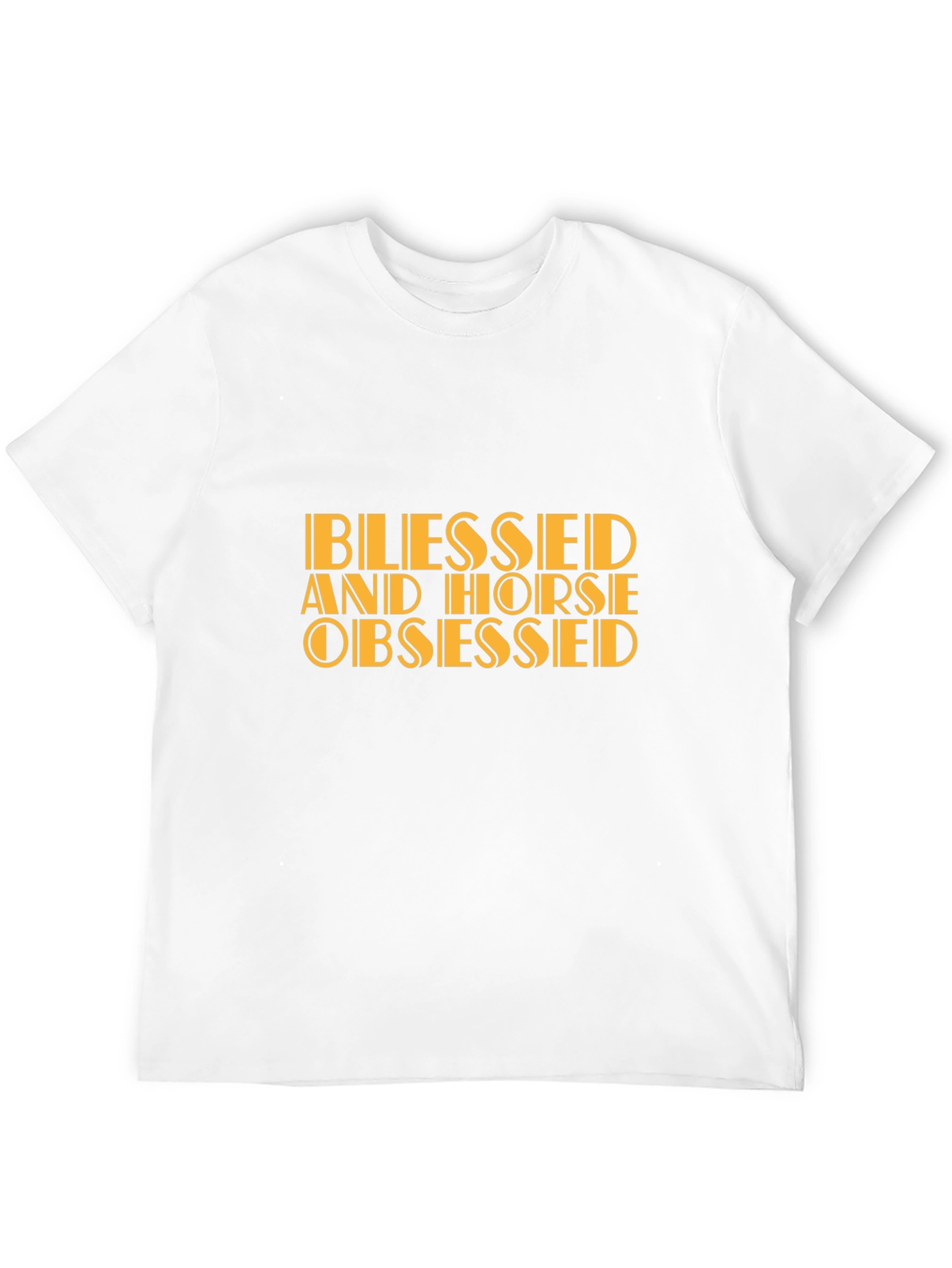 Blessed and Horse Obsessed Graphic Tee