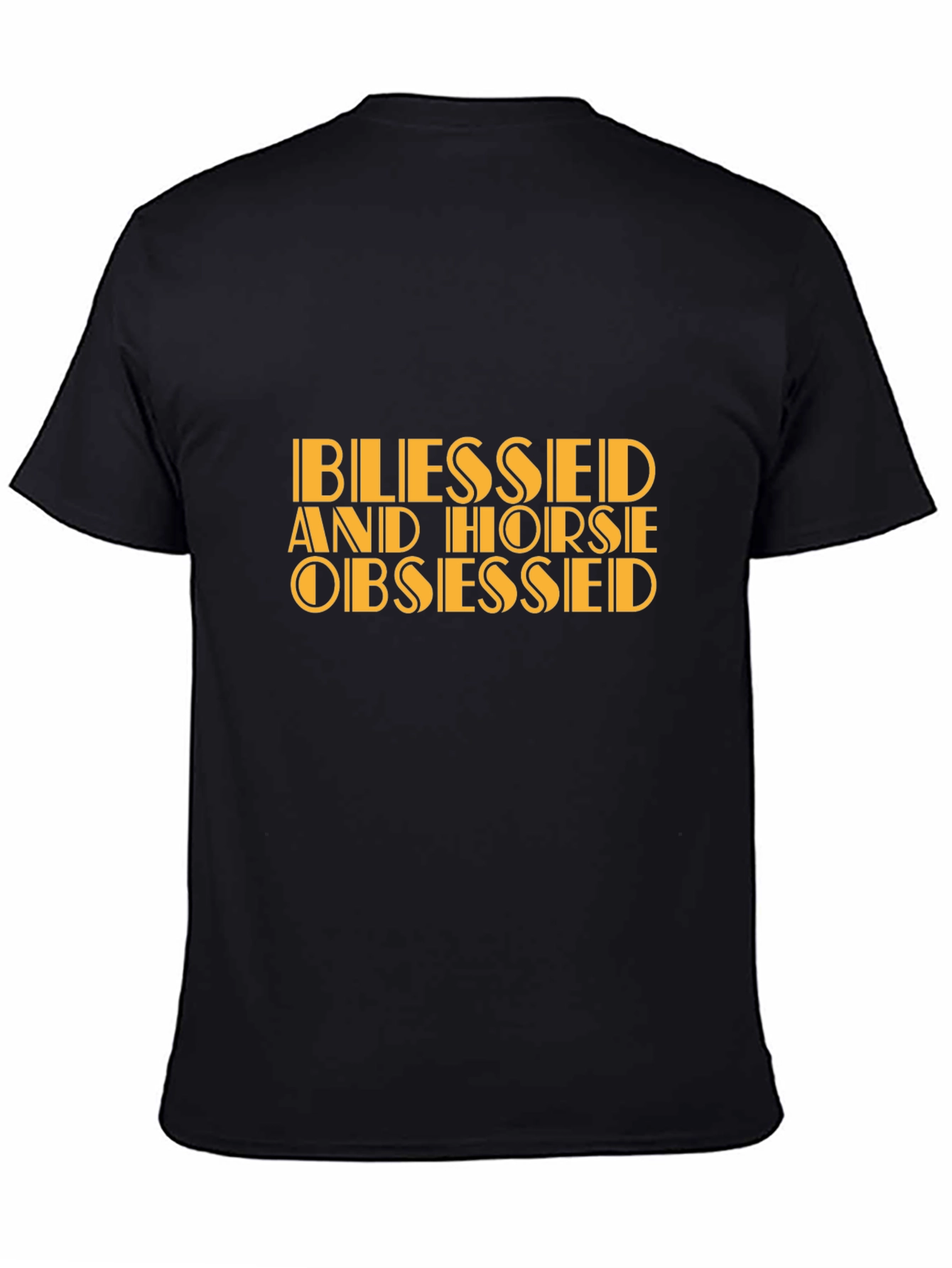 Blessed and Horse Obsessed Graphic Tee