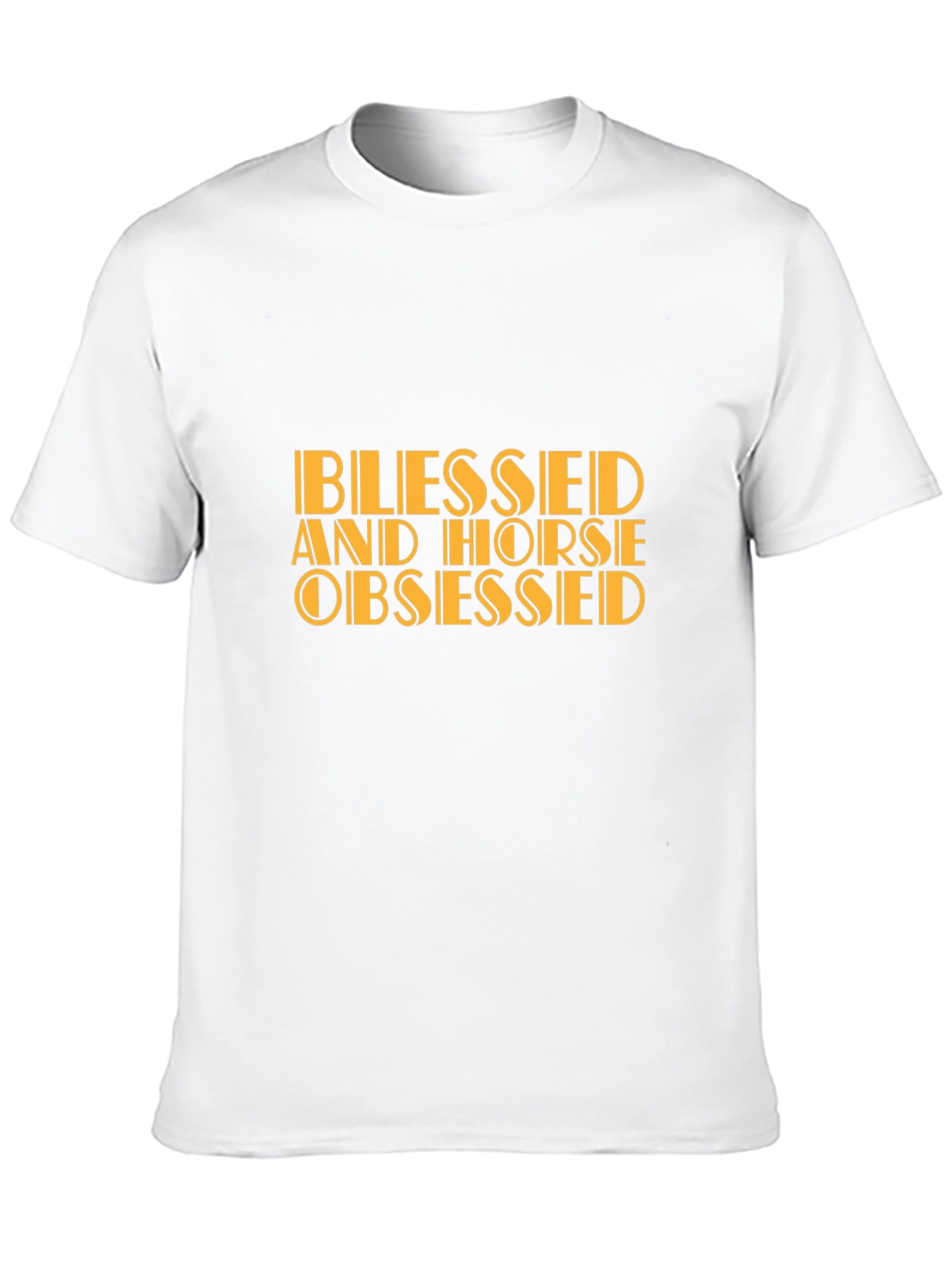 Blessed and Horse Obsessed Graphic Tee