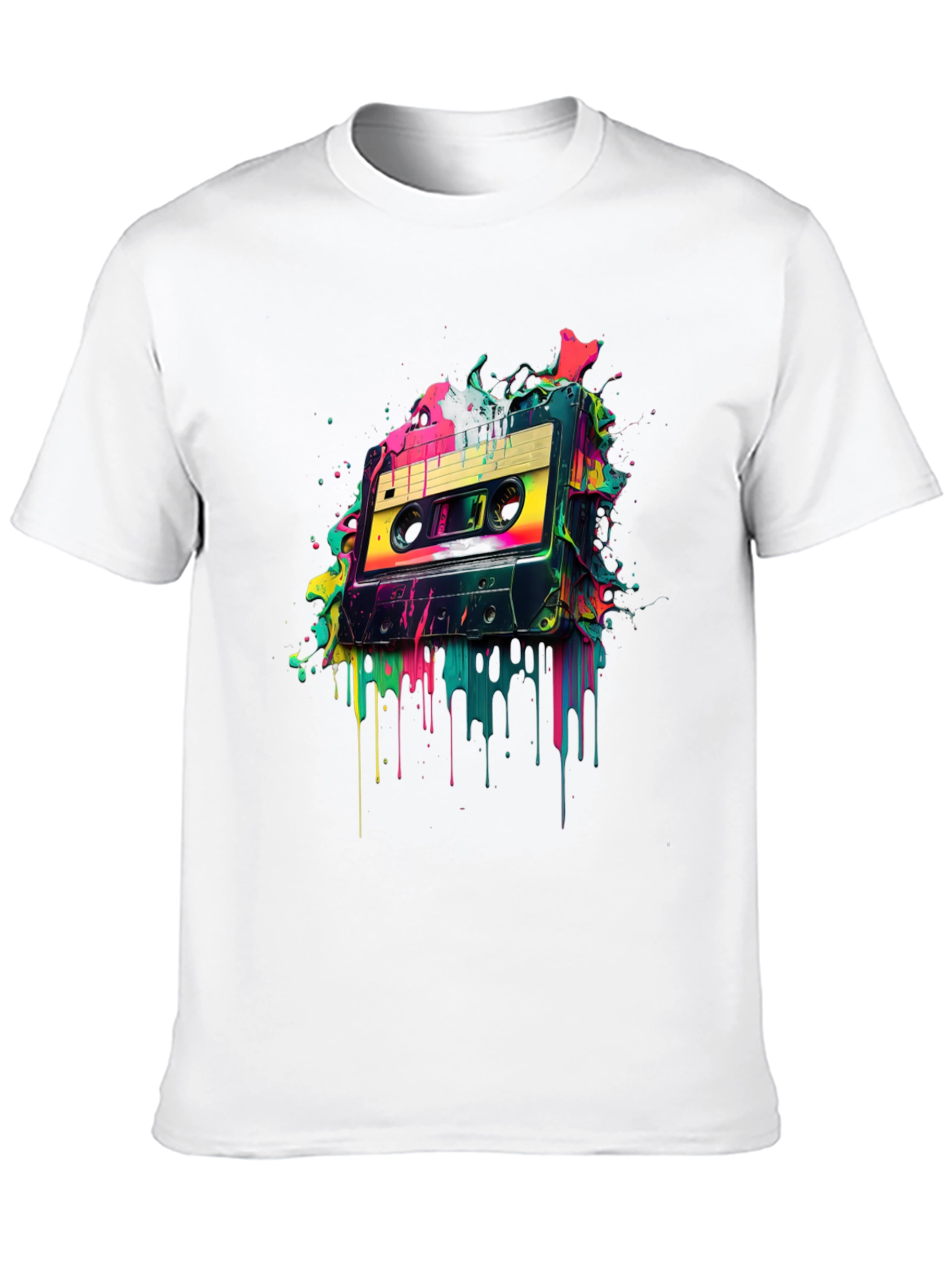 Retro Cassette Tape Graphic Tee - 80s Vibes