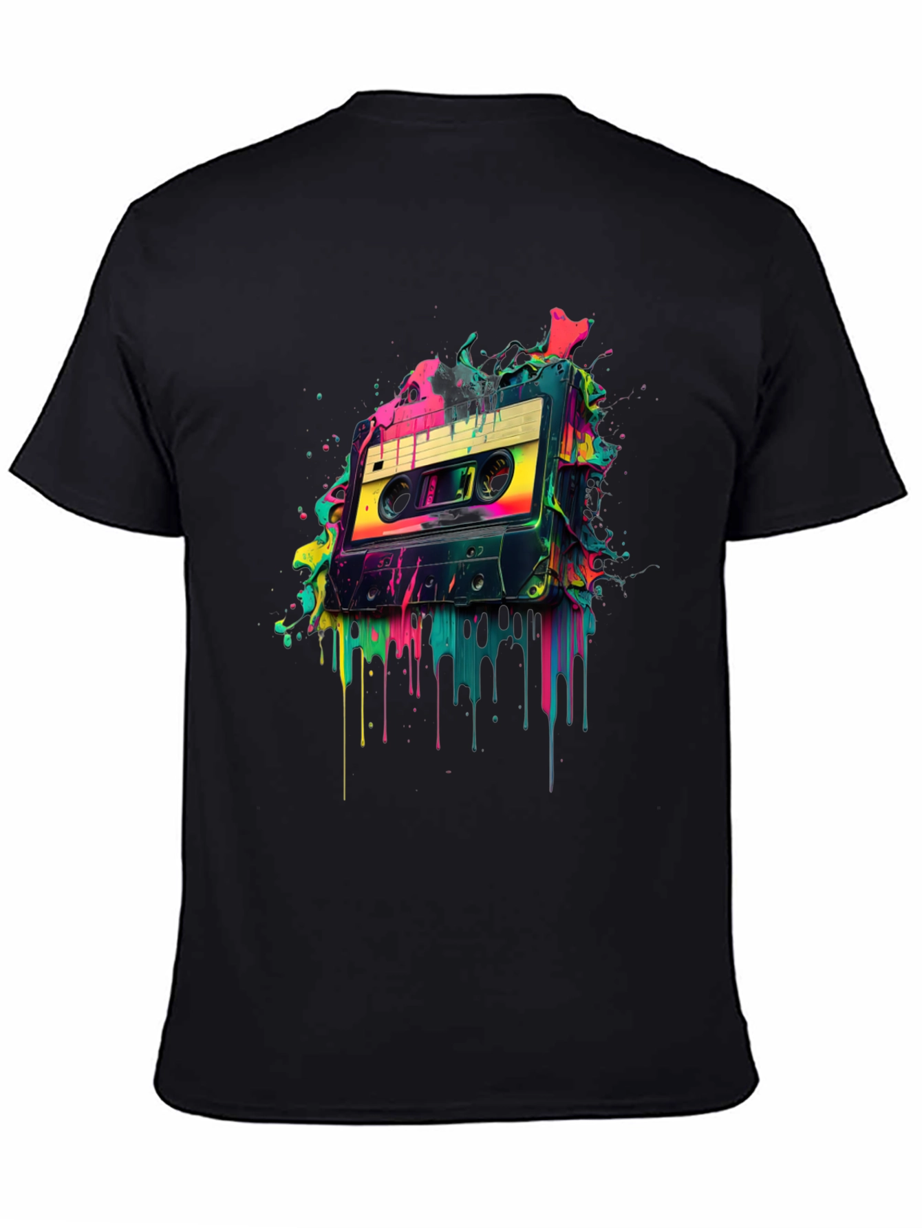 Retro Cassette Tape Graphic Tee - 80s Vibes