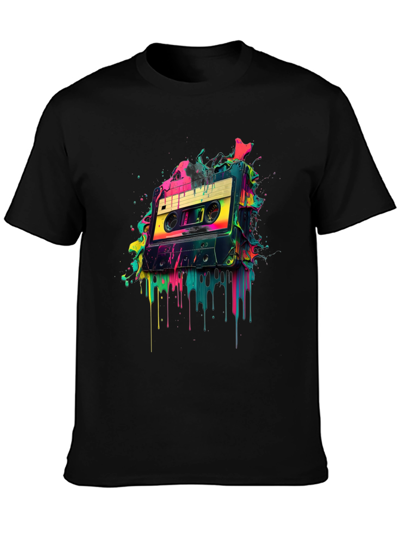 Retro Cassette Tape Graphic Tee - 80s Vibes