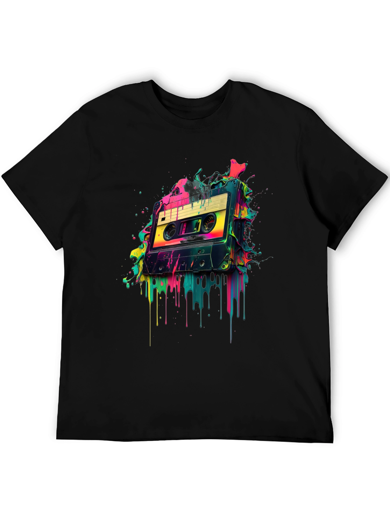 Retro Cassette Tape Graphic Tee - 80s Vibes