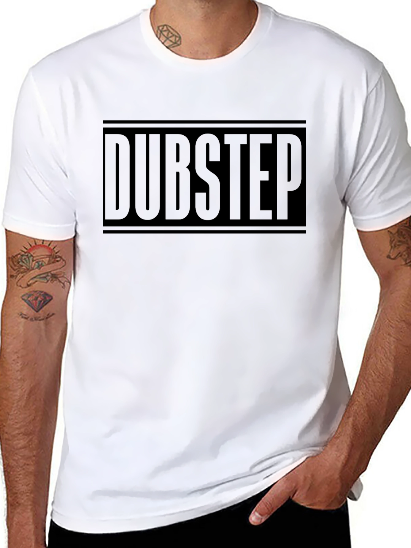 Dubstep Black Graphic Tee - Music Lover Shirt
