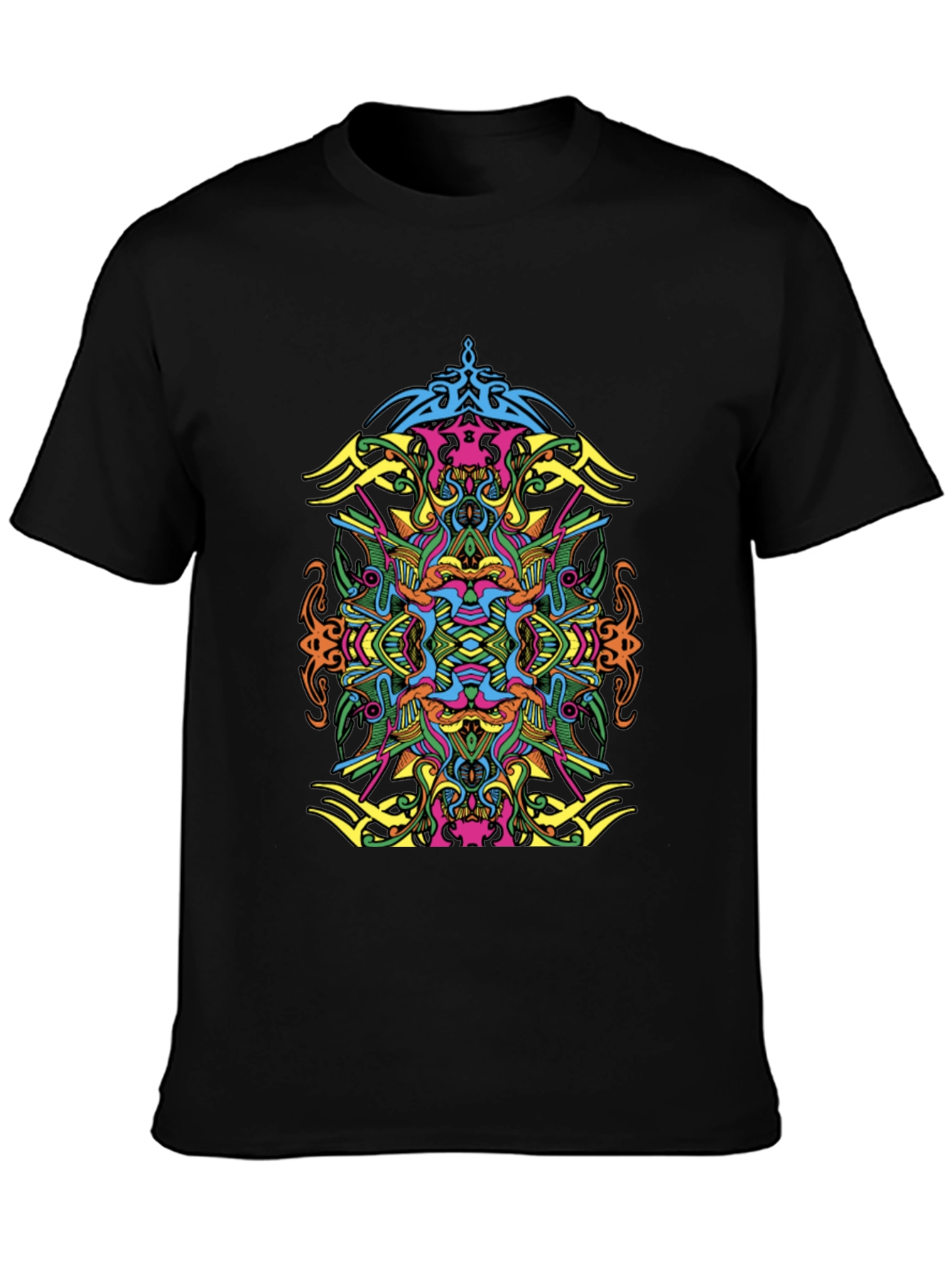 Psychedelic Art Black T-Shirt