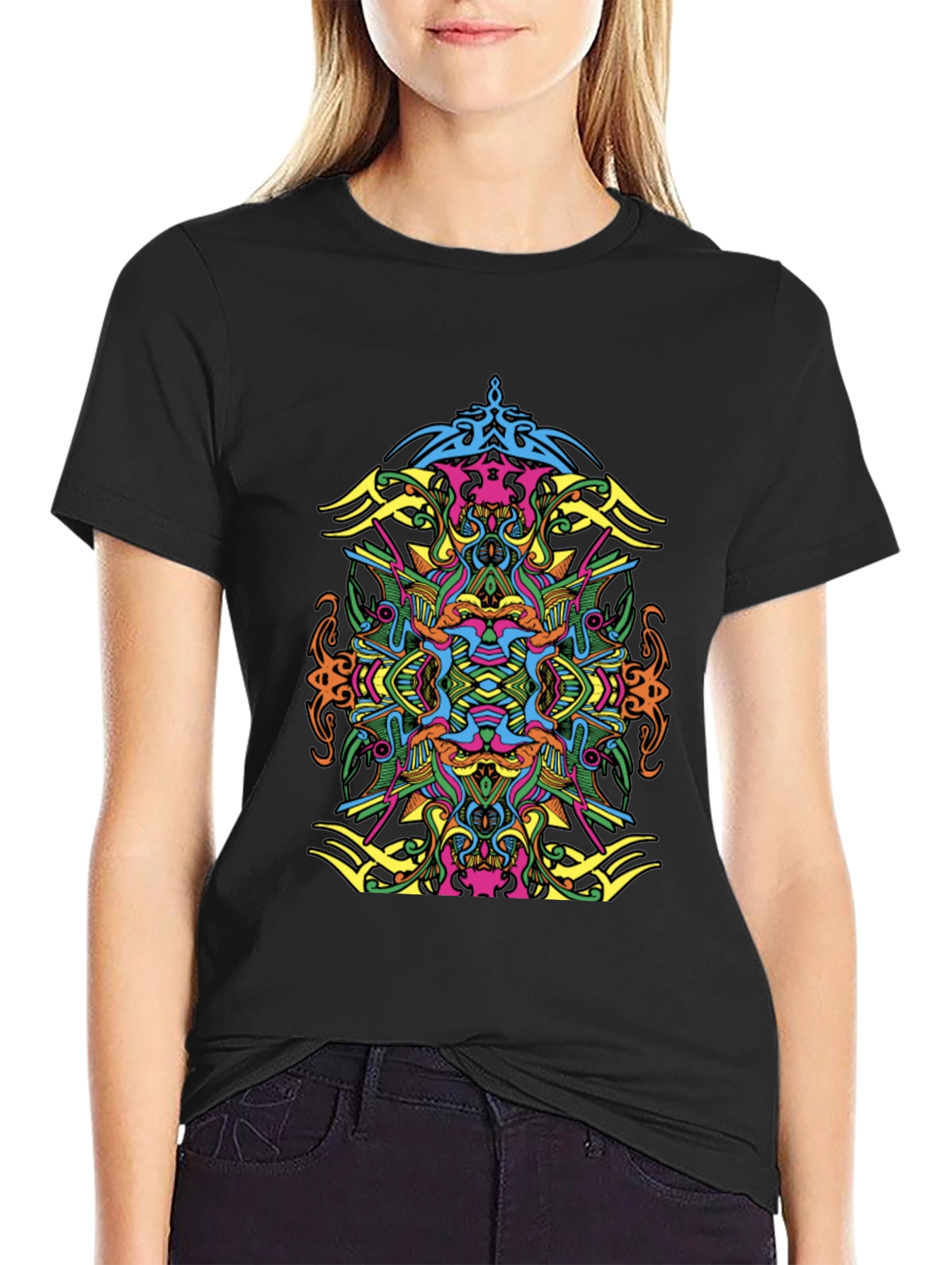 Psychedelic Art Black T-Shirt